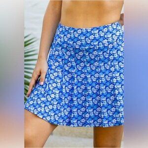 NEW! Kenny Flowers The Azaleas Ladies County Club Skort Blue SZ S